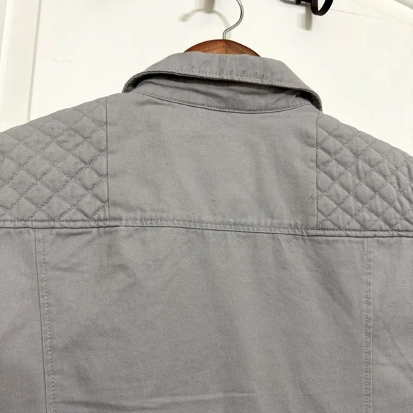 7 for all mankind 100% cotton moto jacket L - Picture 6 of 7